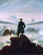 Caspar David Friedrich The wanderer above the sea of fog oil painting